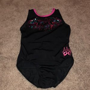GK Black and Pink Aly Raisman Leotard